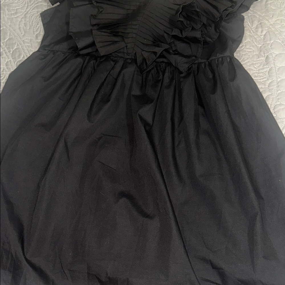 Entro Black Ruffled Ruched Mini Dress - Picture 3 of 6